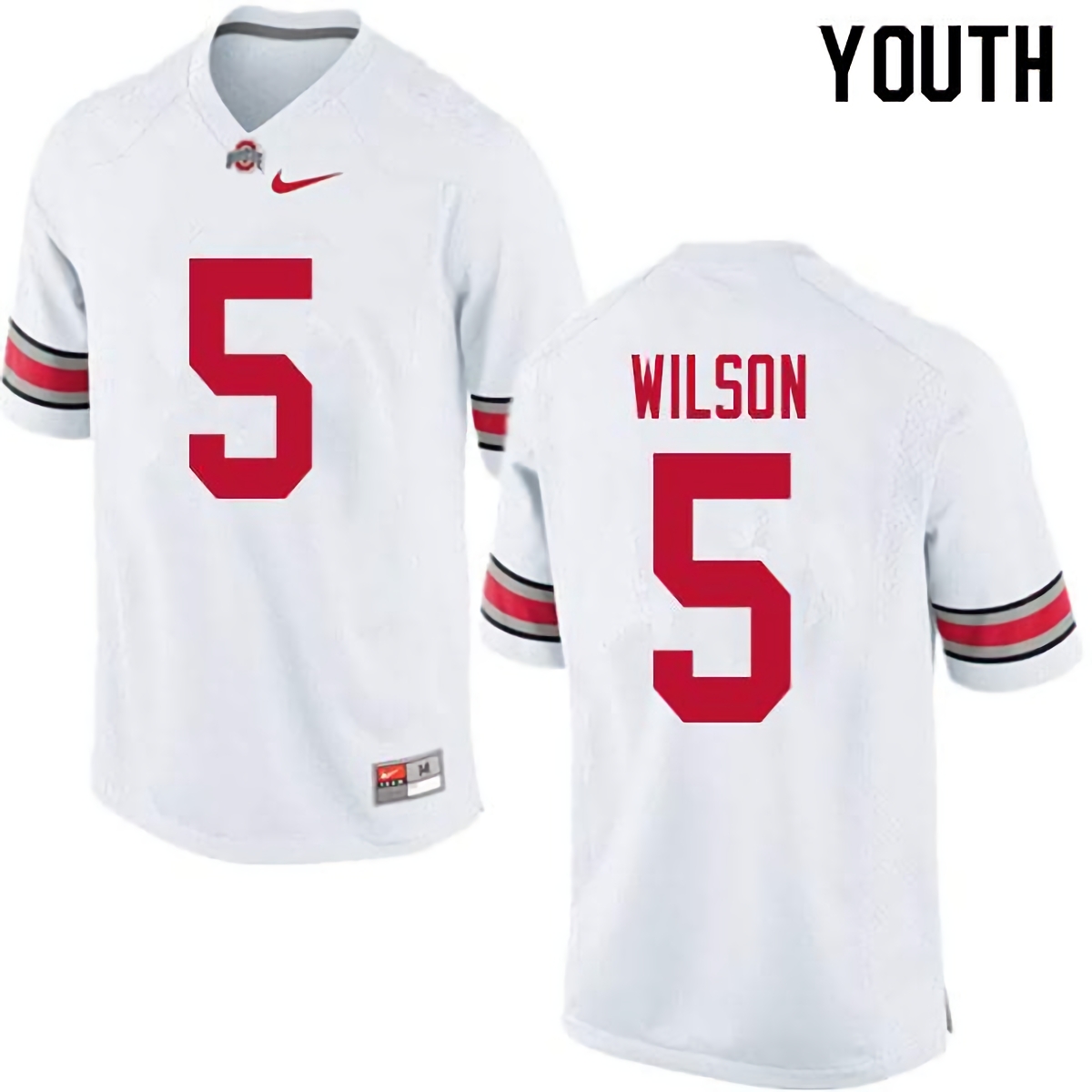 Garrett Wilson Ohio State Buckeyes Youth NCAA #5 Nike White College Stitched Football Jersey JMF2656VI